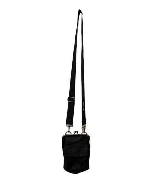 GROUND Y（グラウンドワイ）GROUND Y (グラウンドワイ) がま口ショルダーバッグ ブラックの古着・服飾アイテム