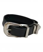 CELINEセリーヌ）の古着「ウエスタンレザーベルト　F-NE-2283」｜ブラック