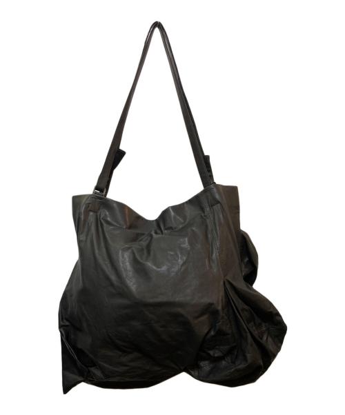 discord YOJI YAMAMOTO（ディスコード ヨウジヤマモト）discord YOJI YAMAMOTO (ディスコード ヨウジヤマモト) Unevenness tote(Leather) DA-172-798 ブラックの古着・服飾アイテム