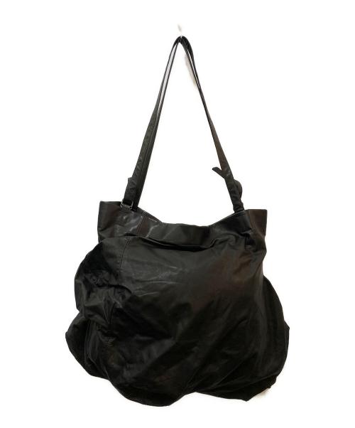 discord YOJI YAMAMOTO（ディスコード ヨウジヤマモト）discord YOJI YAMAMOTO (ディスコード ヨウジヤマモト) Unevenness tote(Leather) DA-172-798 ブラックの古着・服飾アイテム