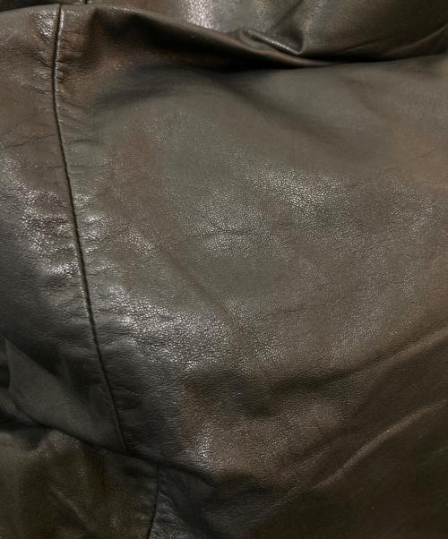 discord YOJI YAMAMOTO（ディスコード ヨウジヤマモト）discord YOJI YAMAMOTO (ディスコード ヨウジヤマモト) Unevenness tote(Leather) DA-172-798 ブラックの古着・服飾アイテム