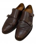 Jalan Sriwijayaジャランスリウァヤ）の古着「ダブルモンクストラップシューズ」｜ブラウン