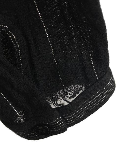 Saint Laurent Paris（サンローランパリ）Saint Laurent Paris (サンローランパリ) ラメストライプウールシャツ ブラック サイズ:サイズ表記なしの古着・服飾アイテム