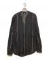 Saint Laurent Paris (サンローランパリ) ラメストライプウールシャツ ブラック サイズ:サイズ表記なし：16000円