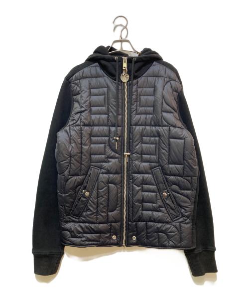 DIESEL（ディーゼル）DIESEL (ディーゼル) ダウン切替2WAYジャケット ブラック サイズ:Lの古着・服飾アイテム