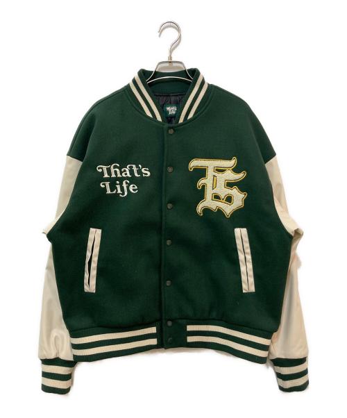 thats life（ザッツ ライフ）thats life (ザッツ ライフ) スタジャン グリーン サイズ:Lの古着・服飾アイテム