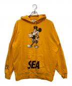 WIND AND SEA×DISNEYウィンダンシー×ディズニー）の古着「MICKEY MOUSE HOODIE　WDS-C-DSN-23-Q4-01」｜イエロー