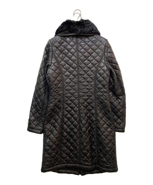 LAUREN RALPH LAUREN（ローレンラルフローレン）LAUREN RALPH LAUREN (ローレンラルフローレン) ファー付キルティングコート ブラック サイズ:00の古着・服飾アイテム