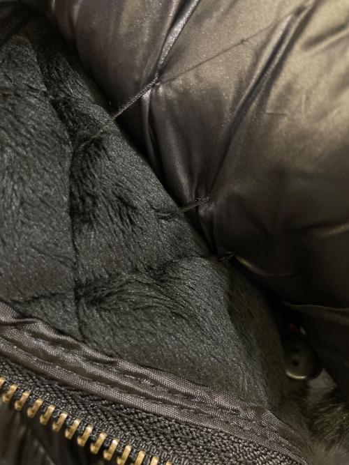 LAUREN RALPH LAUREN（ローレンラルフローレン）LAUREN RALPH LAUREN (ローレンラルフローレン) ファー付キルティングコート ブラック サイズ:00の古着・服飾アイテム