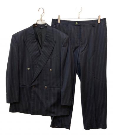 LANVIN ランバン スタジオ ダブルスーツ セットアップ ストライプ 中古・古着通販】LANVIN (ランバン) セットアップダブルスーツ