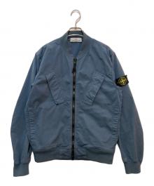 STONE ISLAND（ストーンアイランド）の古着「Dyed Bomber Jacket　801542510」｜ブルー