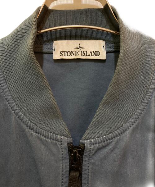 STONE ISLAND（ストーンアイランド）STONE ISLAND (ストーンアイランド) Dyed Bomber Jacket　801542510 ブルー サイズ:Sの古着・服飾アイテム