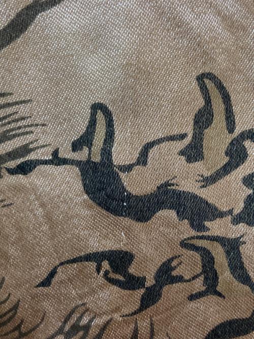 花旅楽団（ハナタビガクダン）花旅楽団 (ハナタビガクダン) リバーシブルスカジャン ブルー サイズ:Mの古着・服飾アイテム