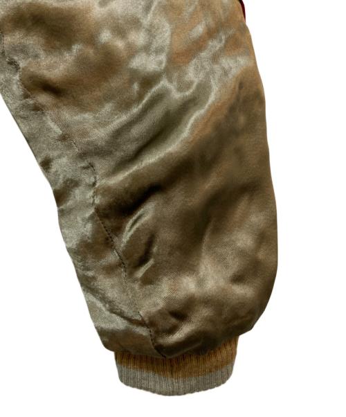 花旅楽団（ハナタビガクダン）花旅楽団 (ハナタビガクダン) リバーシブルスカジャン ベージュ サイズ:Mの古着・服飾アイテム