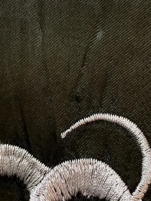 HOUSTON（ヒューストン）HOUSTON (ヒューストン) 中綿スカジャン ベージュ×ブラック サイズ:Mediumの古着・服飾アイテム