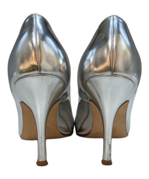 Manolo Blahnik（マノロブラニク）Manolo Blahnik (マノロブラニク) KIETTA シルバー サイズ:36の古着・服飾アイテム