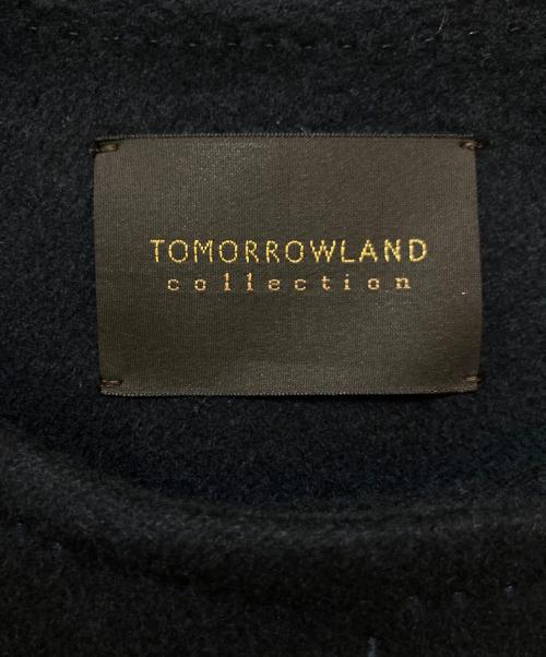 TOMORROW LAND collection（トゥモローランドコレクション）TOMORROW LAND collection (トゥモローランドコレクション) ピュアカシミヤ ノーカラーコート ネイビー サイズ:36の古着・服飾アイテム