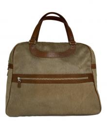 JACQUES LE CORRE（ジャックルコー）の古着「ハラコボストンバッグ」｜ベージュ