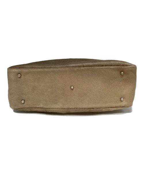 JACQUES LE CORRE（ジャックルコー）JACQUES LE CORRE (ジャックルコー) ハラコボストンバッグ ベージュの古着・服飾アイテム