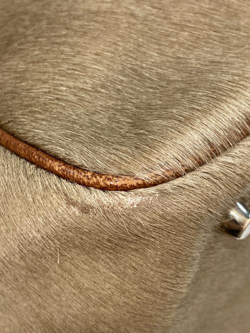 JACQUES LE CORRE（ジャックルコー）JACQUES LE CORRE (ジャックルコー) ハラコボストンバッグ ベージュの古着・服飾アイテム