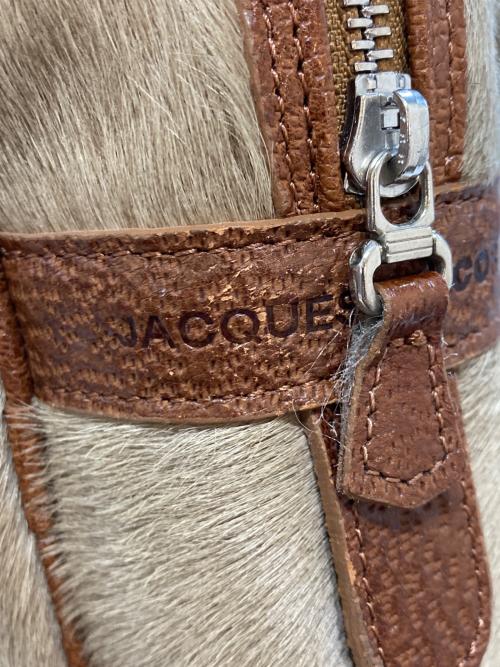 JACQUES LE CORRE（ジャックルコー）JACQUES LE CORRE (ジャックルコー) ハラコボストンバッグ ベージュの古着・服飾アイテム