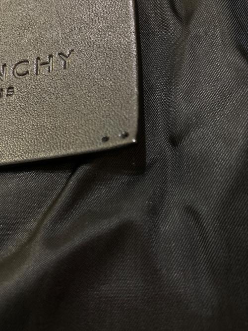 GIVENCHY（ジバンシィ）GIVENCHY (ジバンシィ) レザー切り替え フーデッド ジップアップジャケット　BM00CB60DH ブラック サイズ:48の古着・服飾アイテム