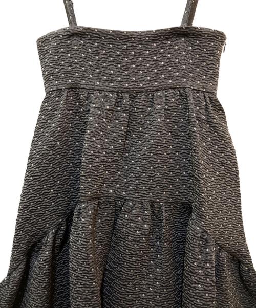 Bluelea（ブルレア）Bluelea (ブルレア) ドットジャガードサスペンダースカート グレー サイズ:Mの古着・服飾アイテム