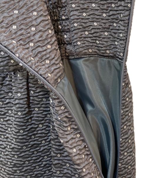 Bluelea（ブルレア）Bluelea (ブルレア) ドットジャガードサスペンダースカート グレー サイズ:Mの古着・服飾アイテム