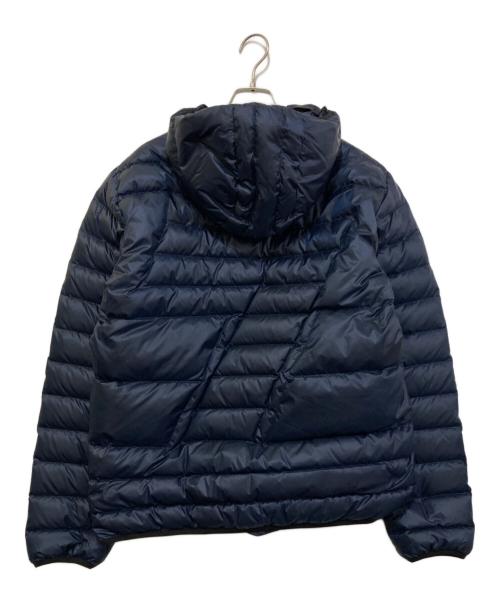 EMPORIO ARMANI（エンポリオアルマーニ）EMPORIO ARMANI (エンポリオアルマーニ) ラバーロゴダウンジャケット ネイビー サイズ:Lの古着・服飾アイテム