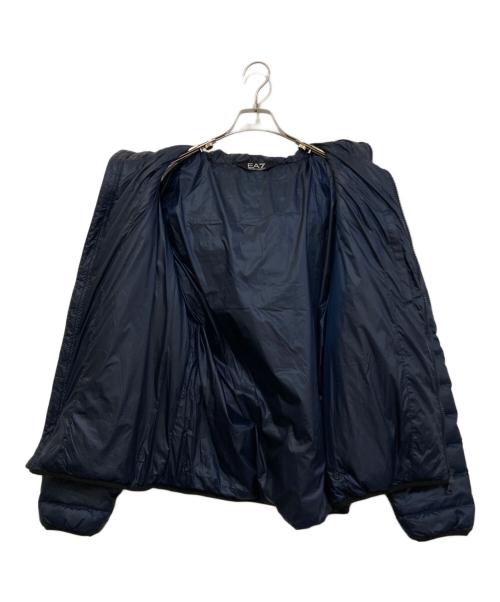 EMPORIO ARMANI（エンポリオアルマーニ）EMPORIO ARMANI (エンポリオアルマーニ) ラバーロゴダウンジャケット ネイビー サイズ:Lの古着・服飾アイテム