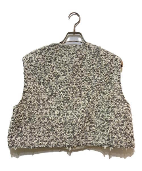 Gypsohila（ジプソフィア）Gypsohila (ジプソフィア) sucre gilet　GP-244 ホワイト サイズ:Freeの古着・服飾アイテム