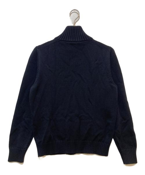 Zanone（ザノーネ）Zanone (ザノーネ) CHIOTO ミドルゲージ スタンドカラーニットカーディガン　7ETJP4 ZC239 ネイビー サイズ:48の古着・服飾アイテム