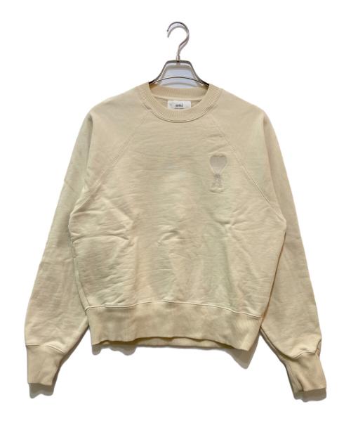 ami（アミ）ami (アミ) ロゴスウェット　USW002.747 アイボリー サイズ:Sの古着・服飾アイテム