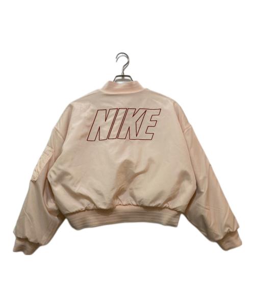 NIKE（ナイキ）NIKE (ナイキ) Reversible Faux Fur Bomber Jacket　FB8693-838 ピンク サイズ:Mの古着・服飾アイテム
