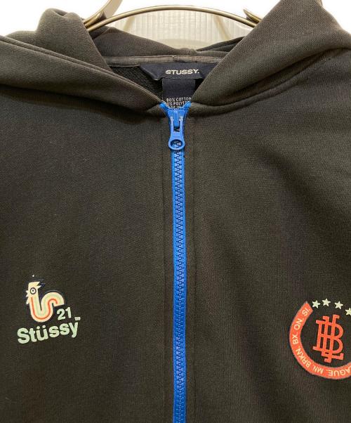stussy（ステューシー）stussy (ステューシー) ジップパーカー　28629 ブラック サイズ:Mの古着・服飾アイテム