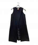 BACCAバッカ）の古着「ウールメルトンノースリーブコート」｜ネイビー
