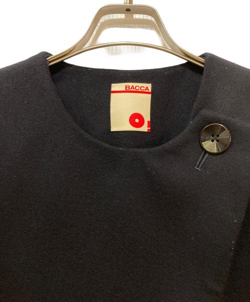 BACCA（バッカ）BACCA (バッカ) ウールメルトンノースリーブコート ネイビー サイズ:36の古着・服飾アイテム