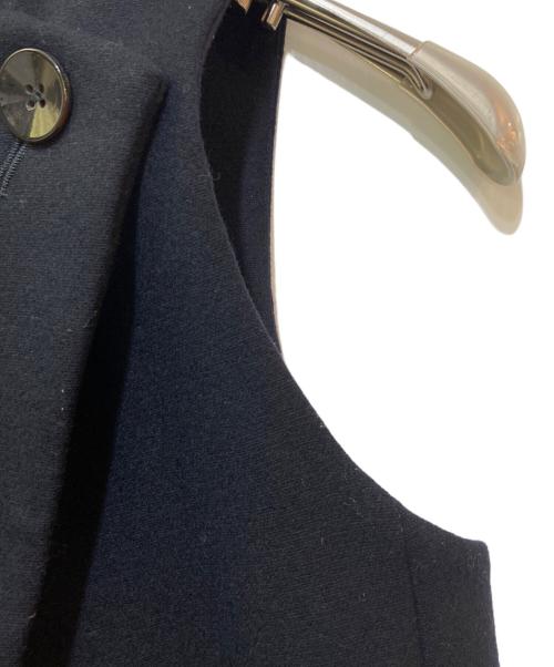 BACCA（バッカ）BACCA (バッカ) ウールメルトンノースリーブコート ネイビー サイズ:36の古着・服飾アイテム