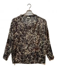 DRIES VAN NOTEN（ドリスヴァンノッテン）の古着「レオパードシルクブラウス」｜ブラウン