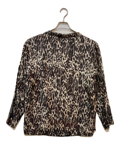 DRIES VAN NOTEN（ドリスヴァンノッテン）DRIES VAN NOTEN (ドリスヴァンノッテン) レオパードシルクブラウス ブラウン サイズ:38の古着・服飾アイテム