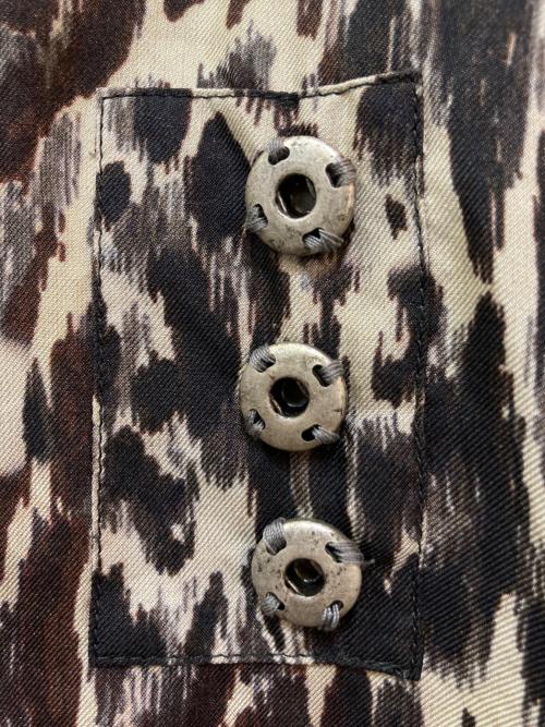 DRIES VAN NOTEN（ドリスヴァンノッテン）DRIES VAN NOTEN (ドリスヴァンノッテン) レオパードシルクブラウス ブラウン サイズ:38の古着・服飾アイテム