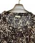 中古・古着 DRIES VAN NOTEN (ドリスヴァンノッテン) レオパードシルクブラウス ブラウン サイズ:38：13000円