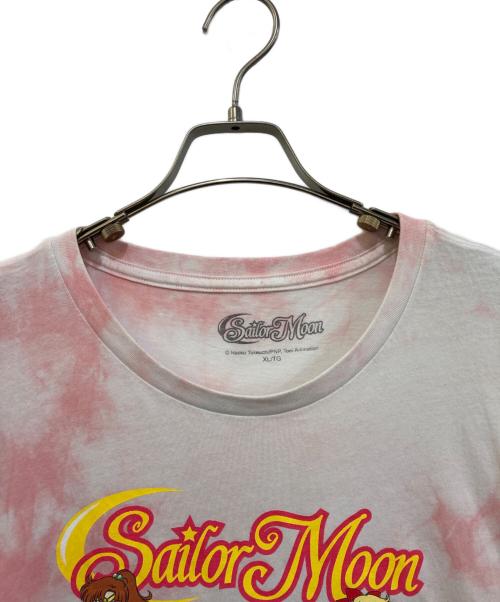 セーラームーン（セーラームーン）セーラームーン (セーラームーン) プリントTシャツ ピンク サイズ:XLの古着・服飾アイテム