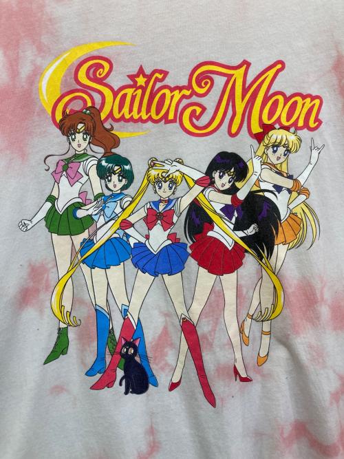 セーラームーン（セーラームーン）セーラームーン (セーラームーン) プリントTシャツ ピンク サイズ:XLの古着・服飾アイテム