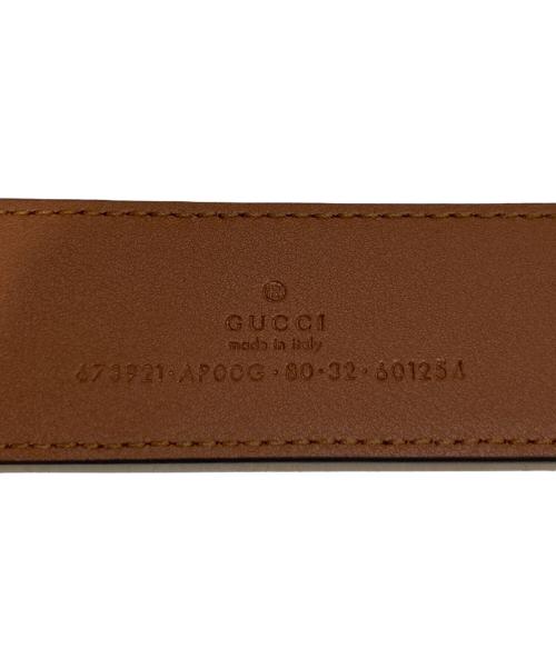 GUCCI（グッチ）GUCCI (グッチ) インターロッキングGレザーベルト ブラウン サイズ:-の古着・服飾アイテム