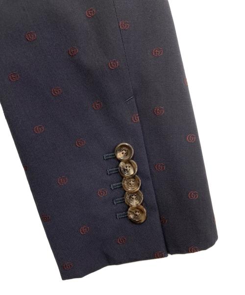 GUCCI（グッチ）GUCCI (グッチ) ウール セットアップ　673187 ネイビー サイズ:46の古着・服飾アイテム
