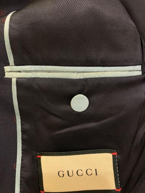 GUCCI（グッチ）GUCCI (グッチ) ウール セットアップ　673187 ネイビー サイズ:46の古着・服飾アイテム