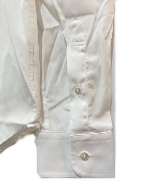 GUCCI（グッチ）GUCCI (グッチ) ウェブ ストライプ コットンポプリン シャツ ホワイト サイズ:38/15の古着・服飾アイテム