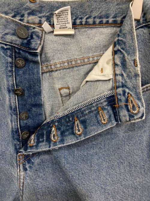 Calvin Klein（カルバンクライン）Calvin Klein (カルバンクライン) 90`sバギーデニムハーフパンツ ブルー サイズ:34の古着・服飾アイテム