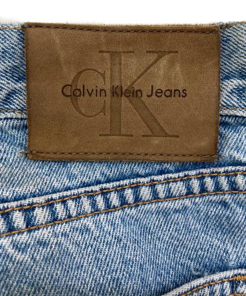Calvin Klein（カルバンクライン）Calvin Klein (カルバンクライン) 90`sバギーデニムハーフパンツ ブルー サイズ:34の古着・服飾アイテム